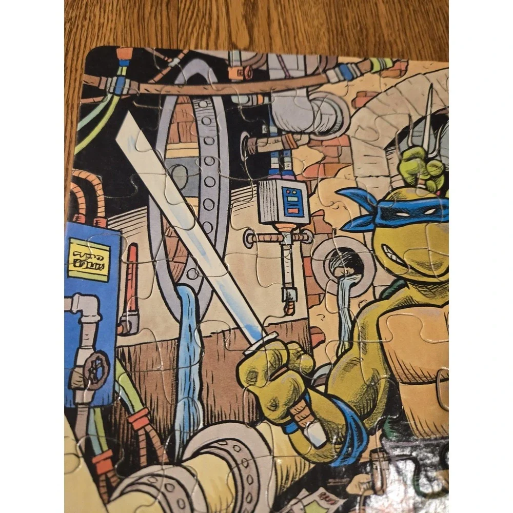 Vintage TMNT Splinter Puzzle Complete 100 Pc 1987 Mirage Studios Teenage Mutant